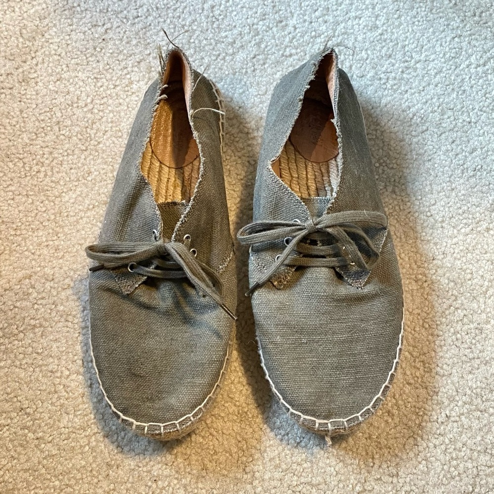 J. Crew olive green flats